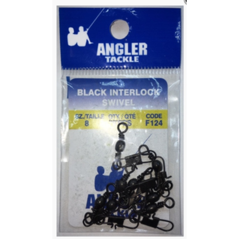 Angler F124 Black Barrel/Interlock Snap