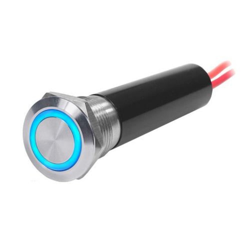 20A Push Button LED Ring Switch – Blue Sea