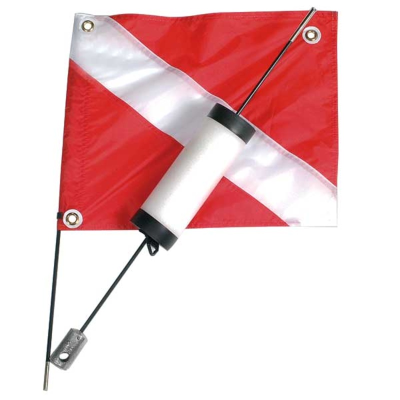 2-Piece Dive Buoy with Flag – Marine Sports Mfg