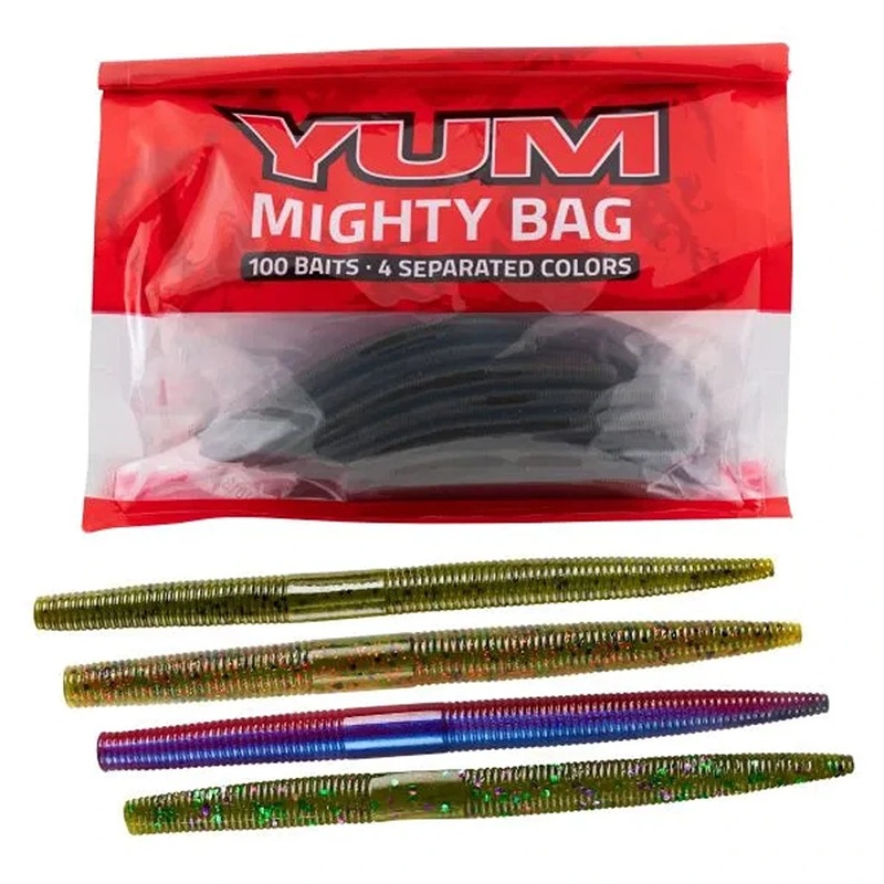 YUM Dinger Stick Bait Mighty Bag – 100 Pack