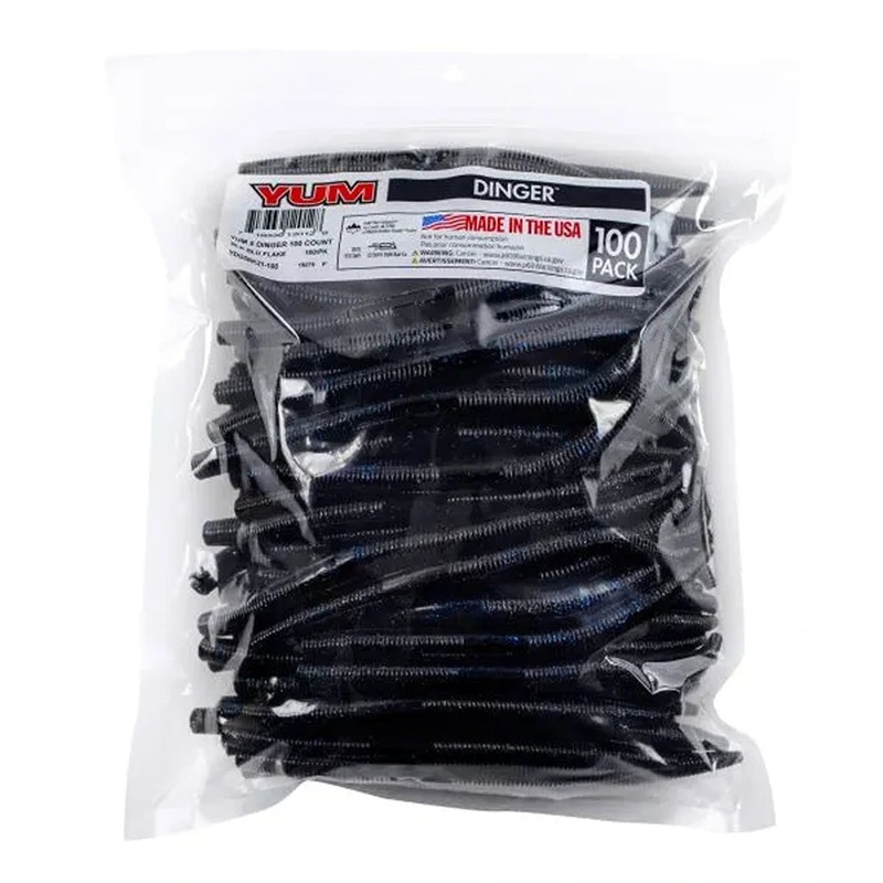 Yum 5″ Dinger Soft Stickbait – 100 Pack
