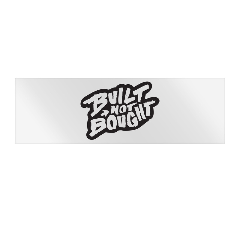 “Built Not Bought” Monochrome Rod Decals