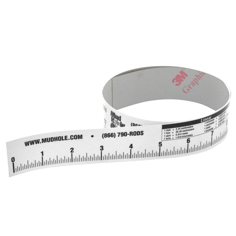 Rod Builder’s Adhesive-Backed Measuring Tape & Conversion Chart