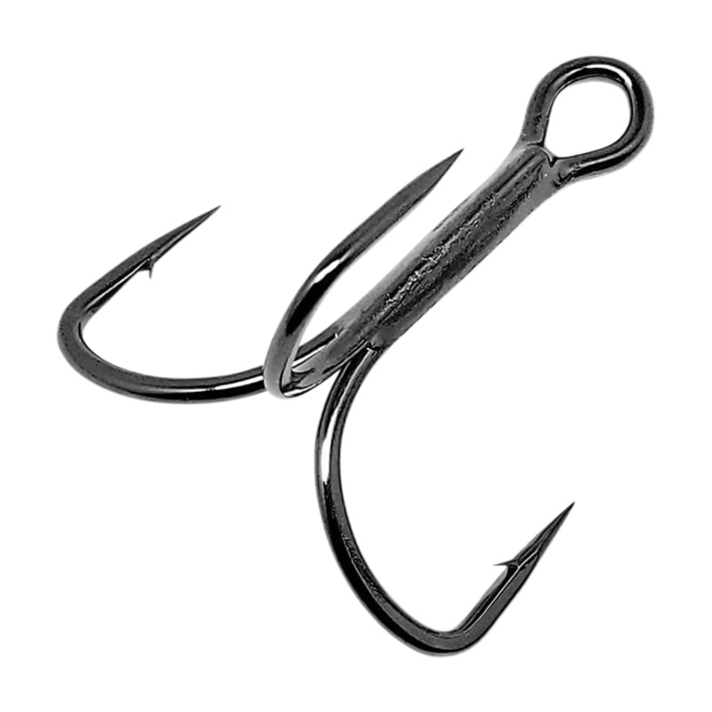 Extra Wide Gap (EWG) Treble Hooks – Black