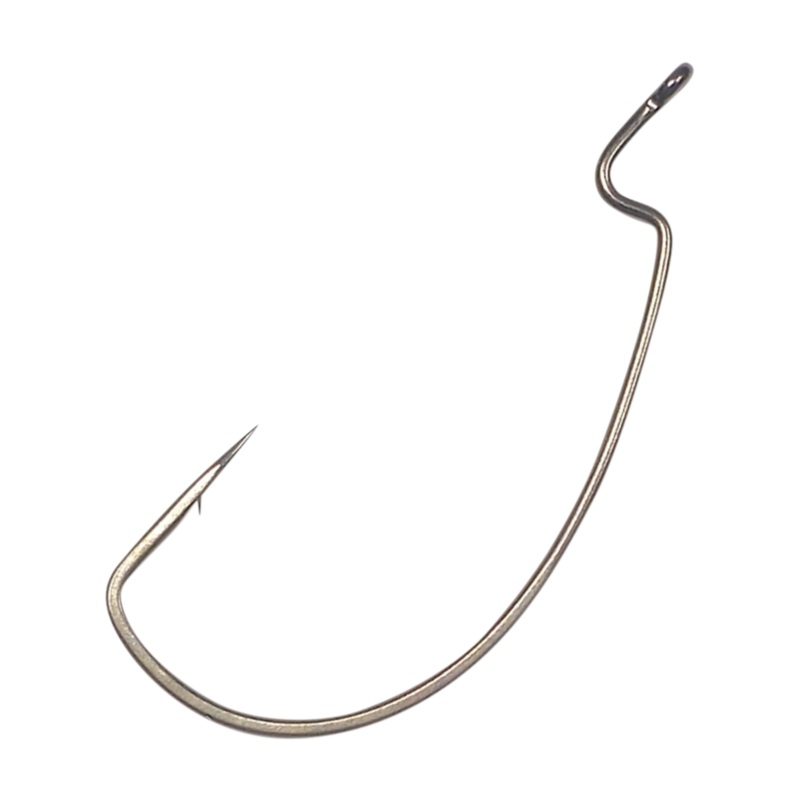 Offset EWG Worm Hooks – Black
