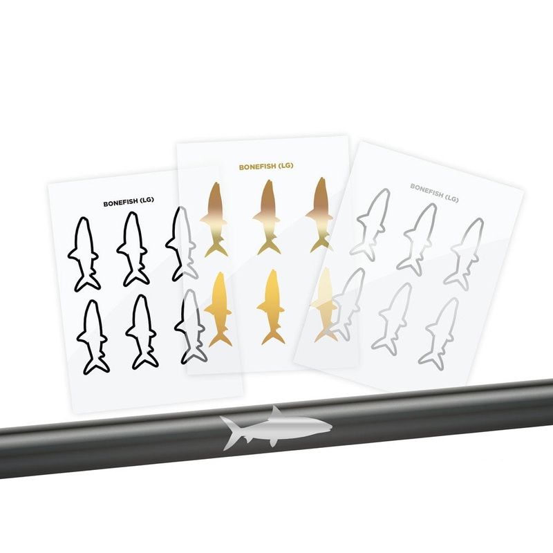 Bonefish Silhouette Rod Decals – Peel & Stick