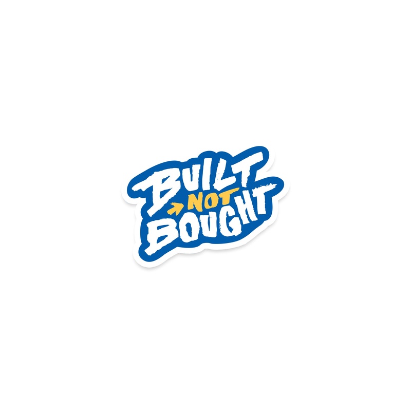 “Built Not Bought” Full Color Rod Decals