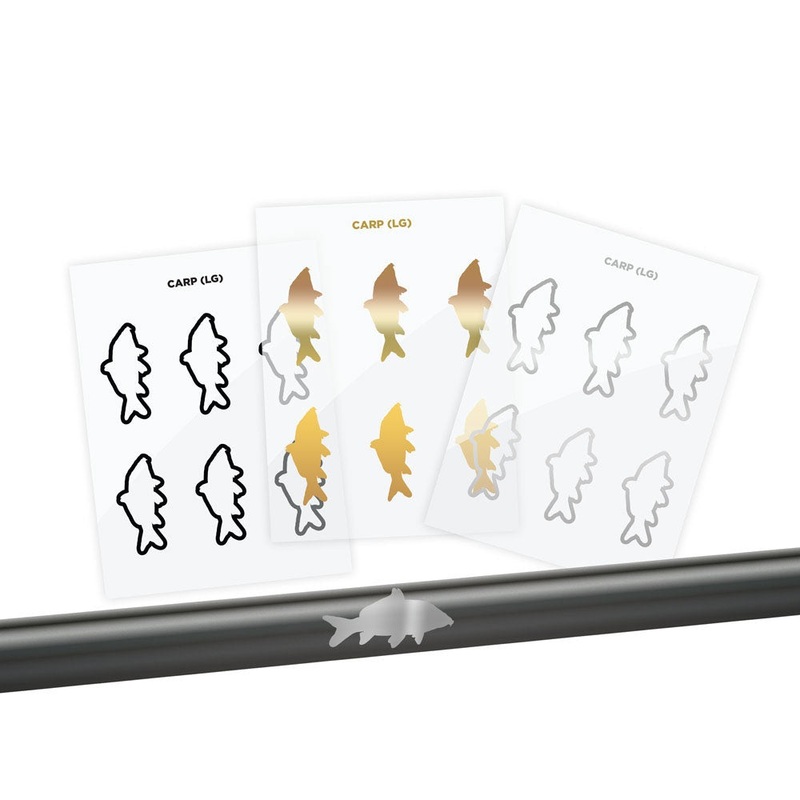 Carp Silhouette Rod Decals – Peel & Stick