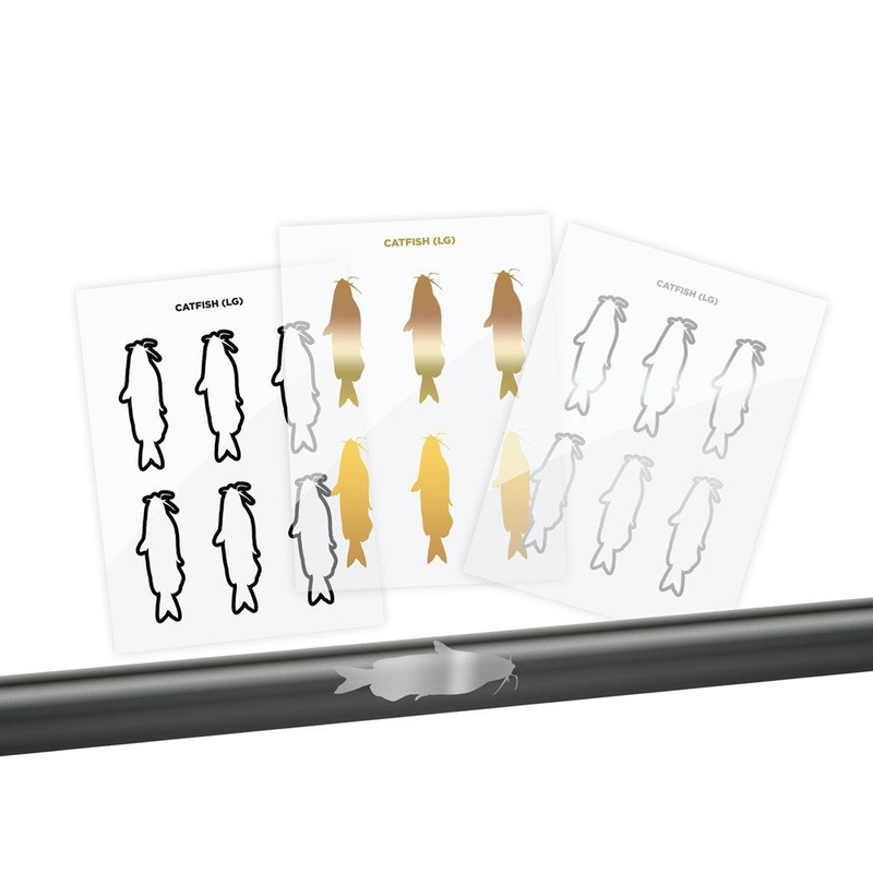 Catfish Silhouette Rod Decals – Peel & Stick
