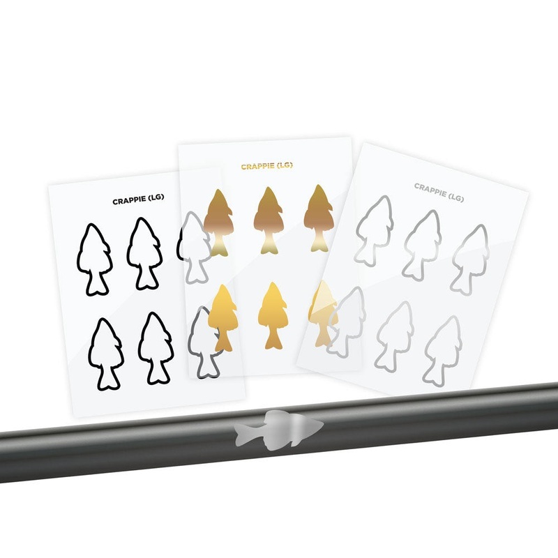 Crappie Silhouette Rod Decals – Peel & Stick