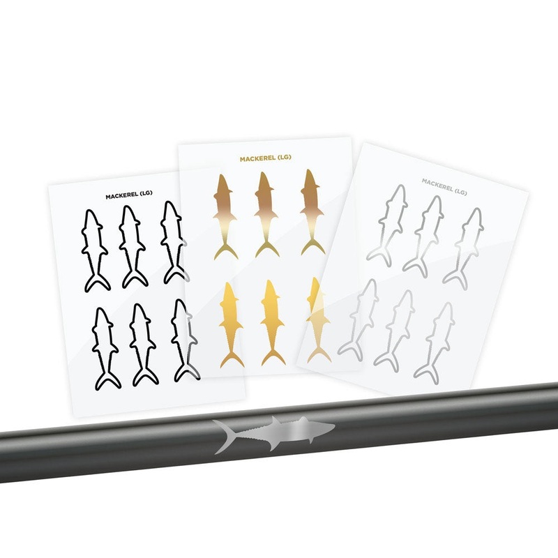Mackerel Silhouette Rod Decals – Peel & Stick