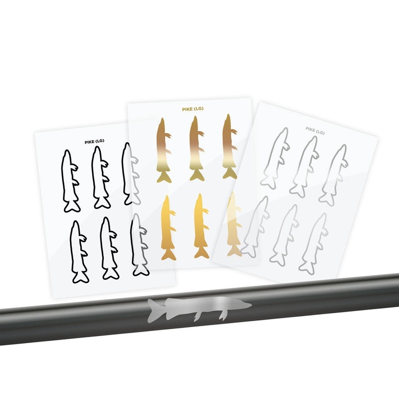 Pike Silhouette Rod Decals – Peel & Stick
