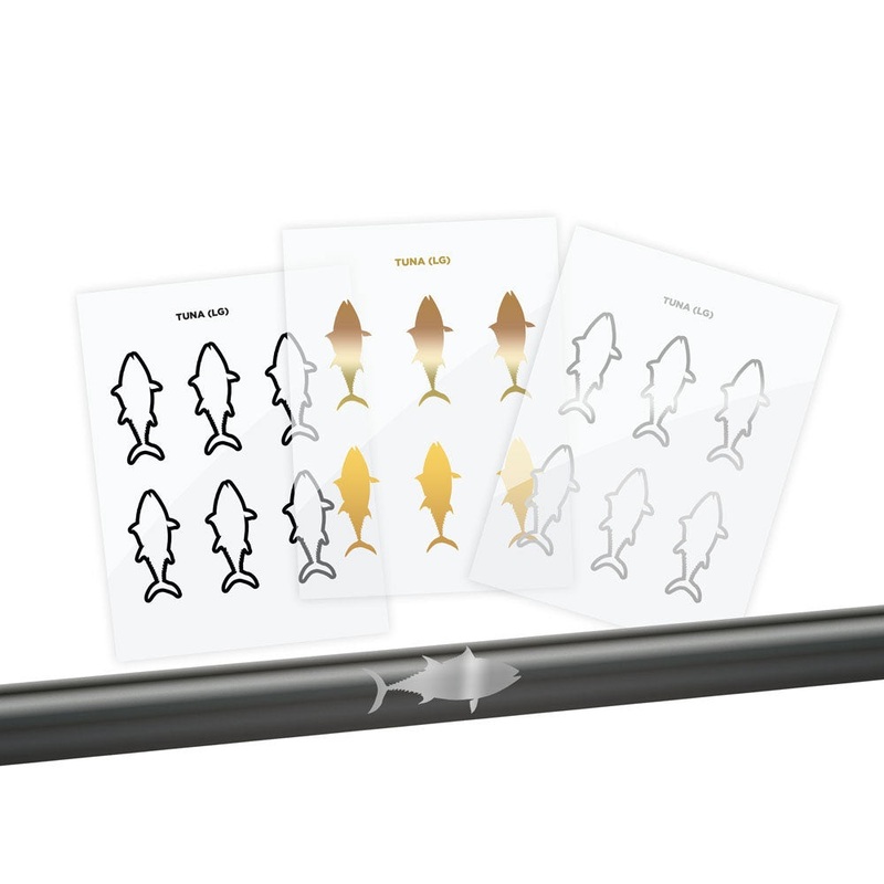 Tuna Silhouette Rod Decals – Peel & Stick