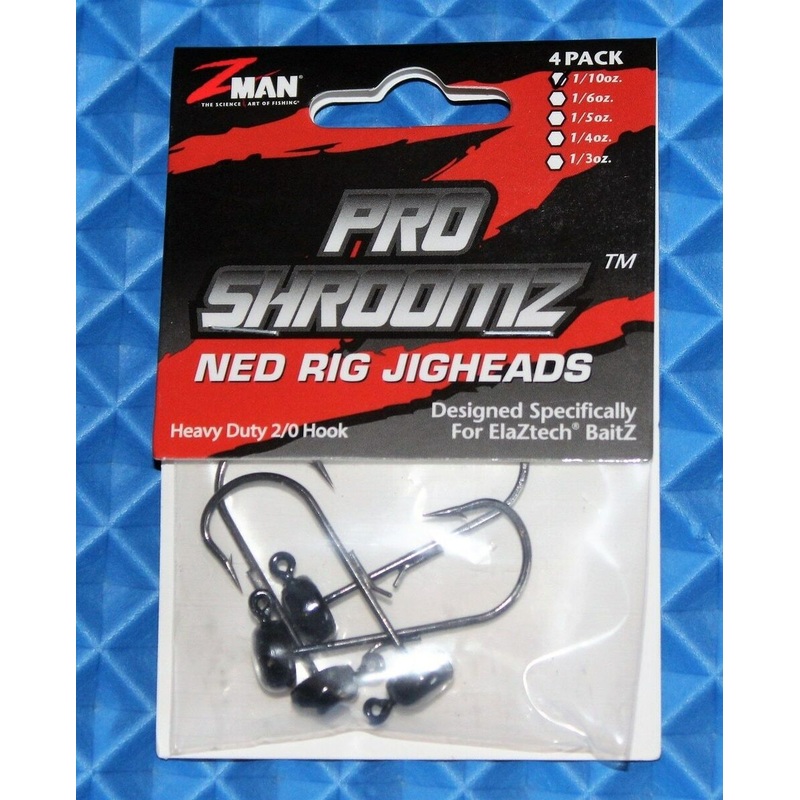 Zman Weedless Pro Shroomz Ned Rig Jighead 1/10oz.