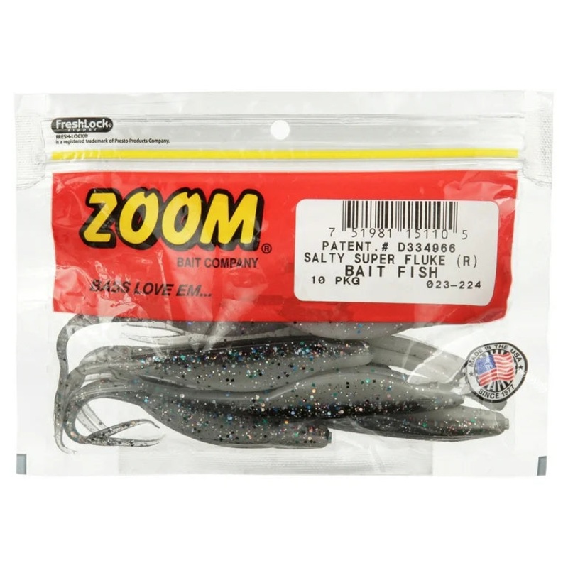 Zoom Salty Super Fluke 10pkg Fluke