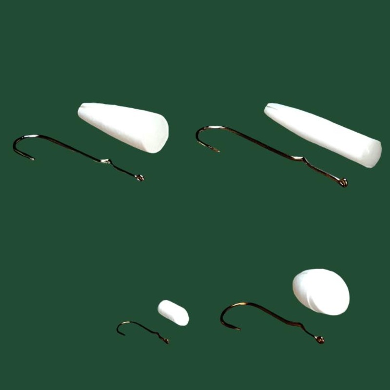 Hard Foam Popper Bodies w/ Hooks