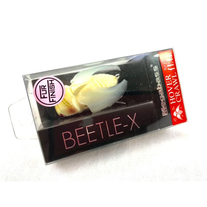 Used Megabass Beetle X Hover Craw 41.5mm 1/4oz #10 FF Glow Shirohitori