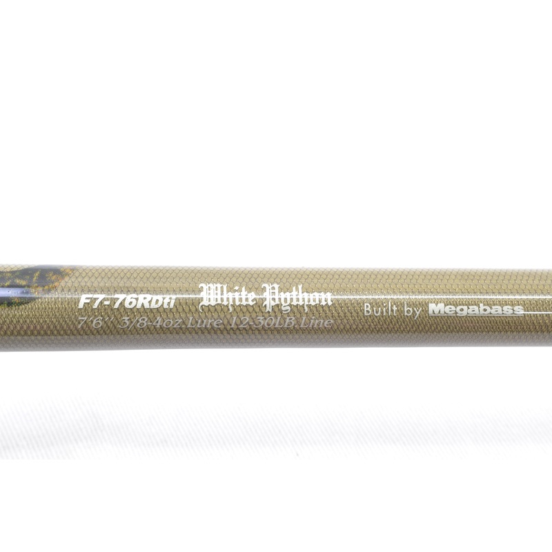 Used Megabass Orochi Huge Contact F7-76RDTi White Python Grip Joint