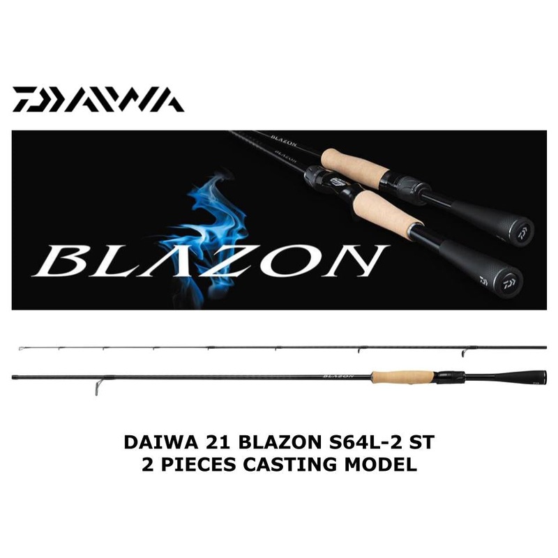 Daiwa 21 Blazon 2 Pieces Spinning Model S64L-2 ST
