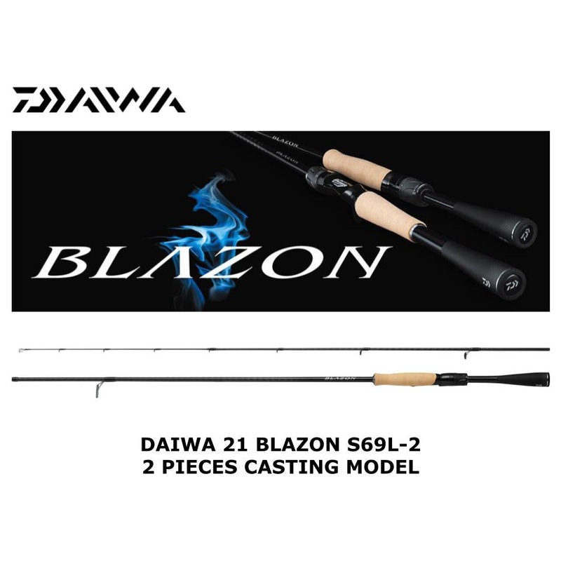 Daiwa 21 Blazon 2 Pieces Spinning Model S69L-2