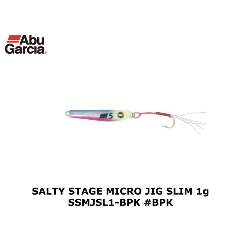 Abu Garcia Salty Stage Micro Jig Slim 1g SSMJSL1-BPK #BPK