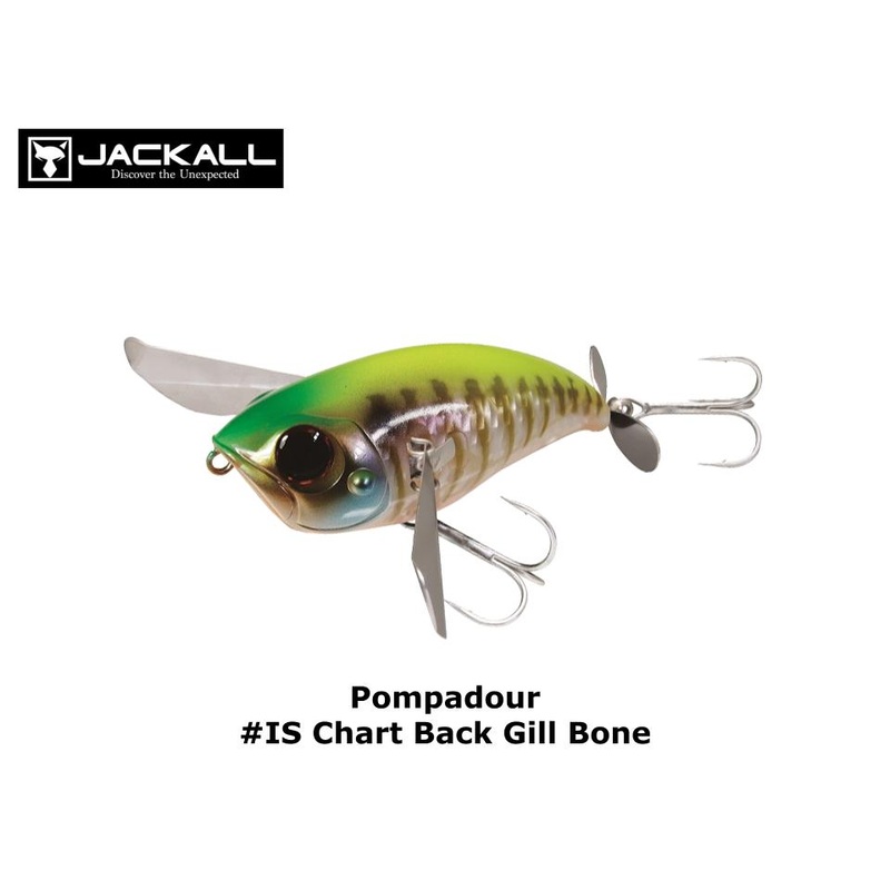 Jackall Pompadour #IS Chart back Gill Bone