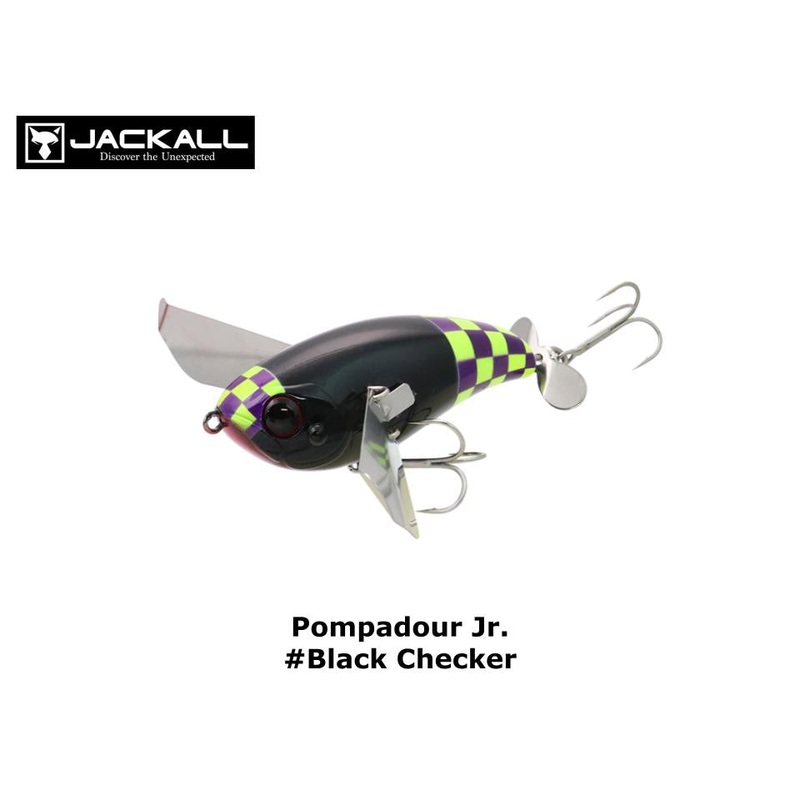 Jackall Pompadour Jr. #Black Checker