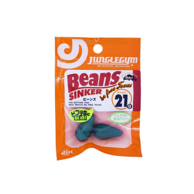 Junglegym x Eclipse Beans Sinker 21g #Seaweed Green for be free Texas