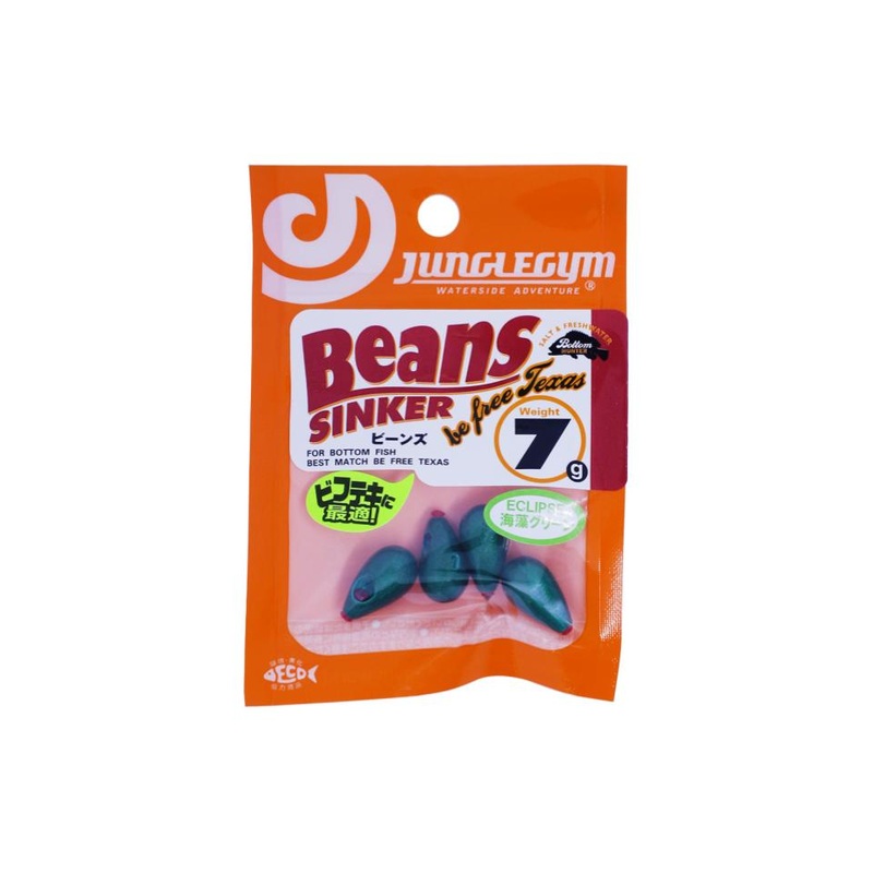 Junglegym x Eclipse Beans Sinker 7g #Seaweed Green for be free Texas