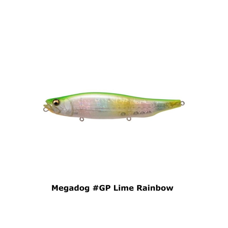 Megabass Megadog #GP Lime Rainbow